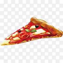 西红柿披萨矢量图