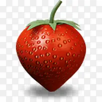 新鲜水果食物草莓图标