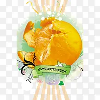 水果橘子图片海报psd素材