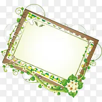 小清新装饰设计矢量边框