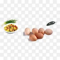 蛋炒饭和鸡蛋