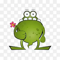 绿色绿豆蛙
