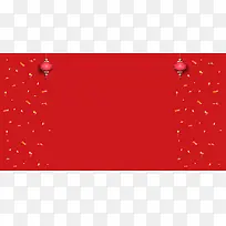 红色灯笼固定背景
