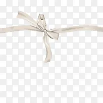 白色蝴蝶结丝带