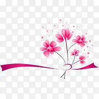 红色花卉