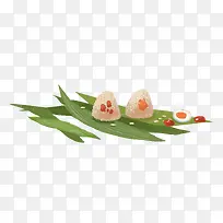 手绘端午节传统习俗节日饮食粽子
