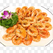 烧虾盘传统美食图片