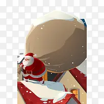 2018圣诞老人卡通插画设计