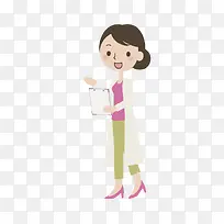 卡通女性医生