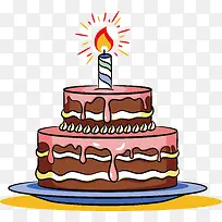 奶油巧克力生日蛋糕