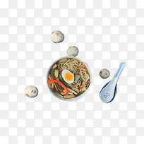 菌菇鸡蛋面