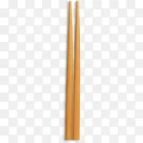 黄色木质筷子