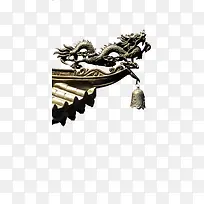 金属巨龙房顶毛笔字