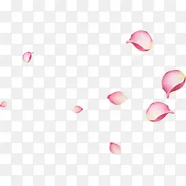 粉色卡通意境花瓣