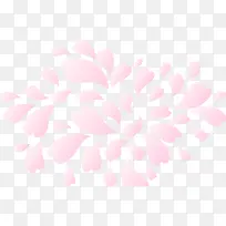 粉色唯美花瓣抽象装饰