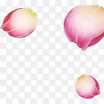 粉色卡通手绘花瓣
