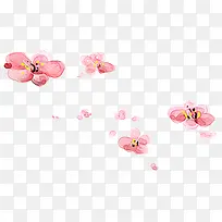 桃花花瓣装饰元素