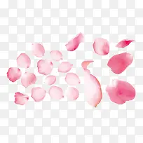 化妆品粉色玫瑰花瓣