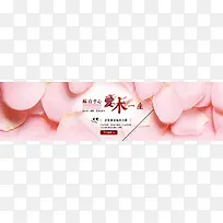 粉色花瓣梦幻海报