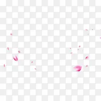 免抠透明粉色漂浮花瓣