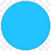 蓝色简约圆圈边框纹理