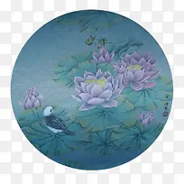 国画莲花