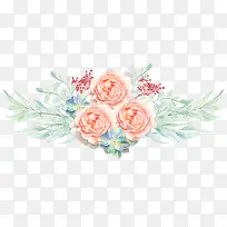 水彩花朵