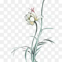 水墨荷花