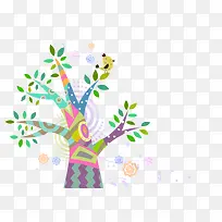手绘卡通树木