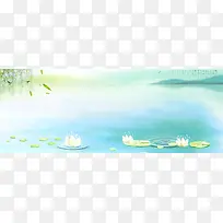 清新背景海报