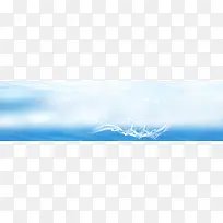 淘宝护肤品化妆品清新水滴背景banner