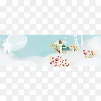 简约手绘唯美海报背景banner