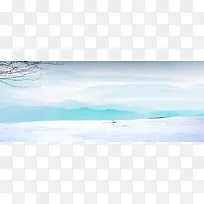 简约唯美海报背景banner