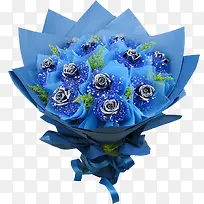 蓝色花束礼物花朵