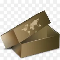 棕色箱子盒子图标