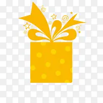 黄色礼物盒子