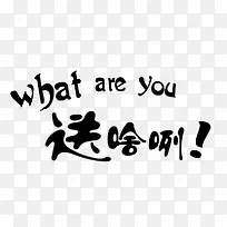 what are you送啥咧
