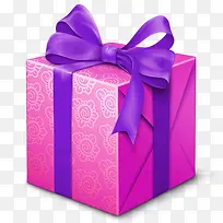 紫色蝴蝶结礼盒送礼礼物