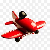 红色飞机玩具
