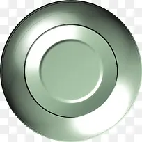 金属质感圆形盘子