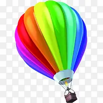 彩色热气球宣传海报