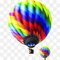 炫彩彩绘热气球装饰闪耀