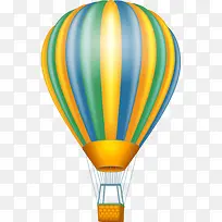 彩色卡通条纹热气球
