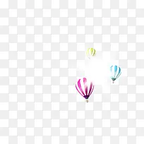彩色梦幻漂浮热气球