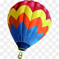 彩色卡通条纹设计热气球