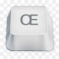 oe符号白色键盘按键