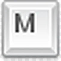键盘M键图标