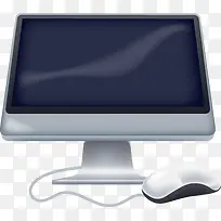 手绘电脑显示器鼠标图案