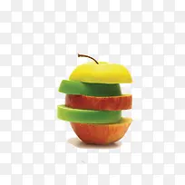 苹果橘子梨子创意设计