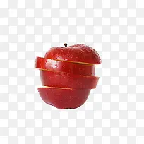 切开的红苹果